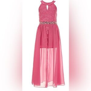 Xtraordinary Girls Jeweled Chiffon Romper Dress – Size 10